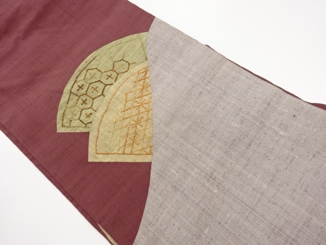 JAPANESE NAGOYA OBI / TSUMUGI / SAGARA KNOTS / RHOMBUS